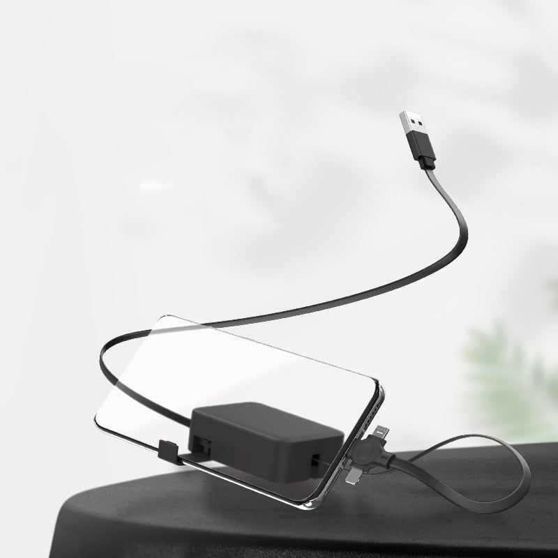 Retractable 3-in-1 Charging Cable – Lightning, USB-C, Micro USB | 100cm