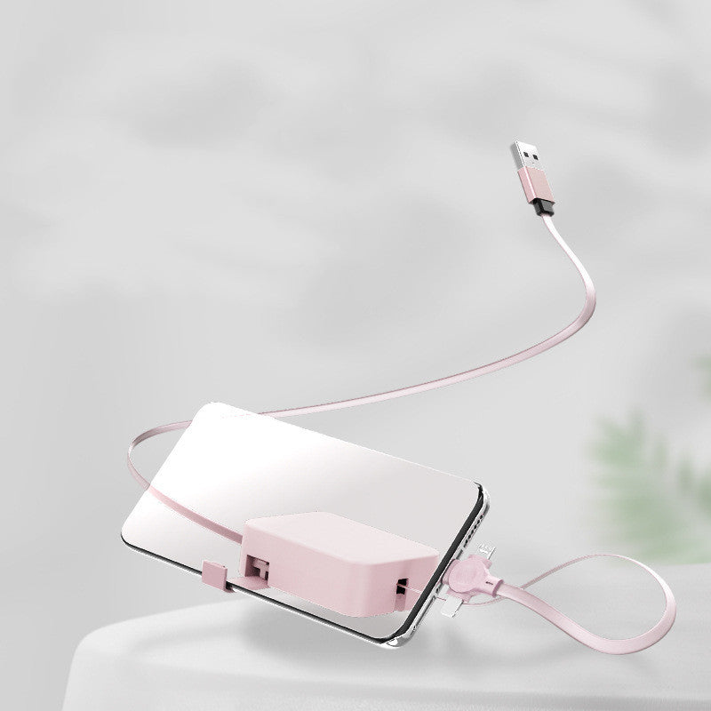 Retractable 3-in-1 Charging Cable – Lightning, USB-C, Micro USB | 100cm