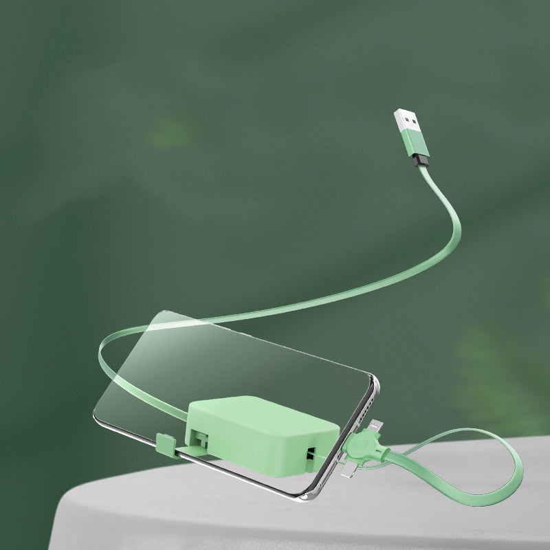 Retractable 3-in-1 Charging Cable – Lightning, USB-C, Micro USB | 100cm