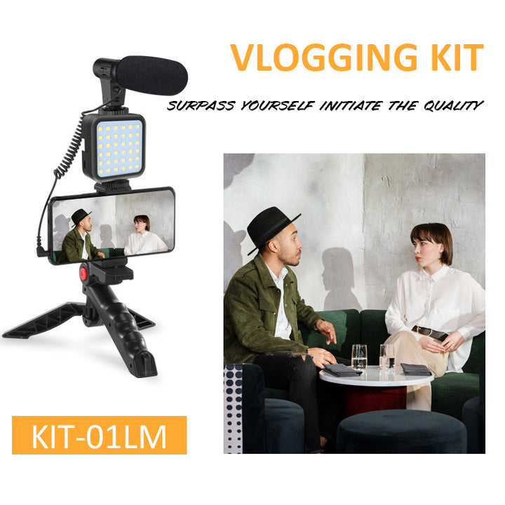Universal Tripod Mic Set with Condenser Microphone – For iPhone, Smartphones & Cameras – tech-gadget