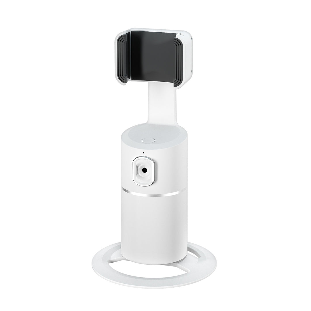 AI Face Tracking Phone Mount – 360° Auto-Tracking Stand for Live Streaming & Vlogging