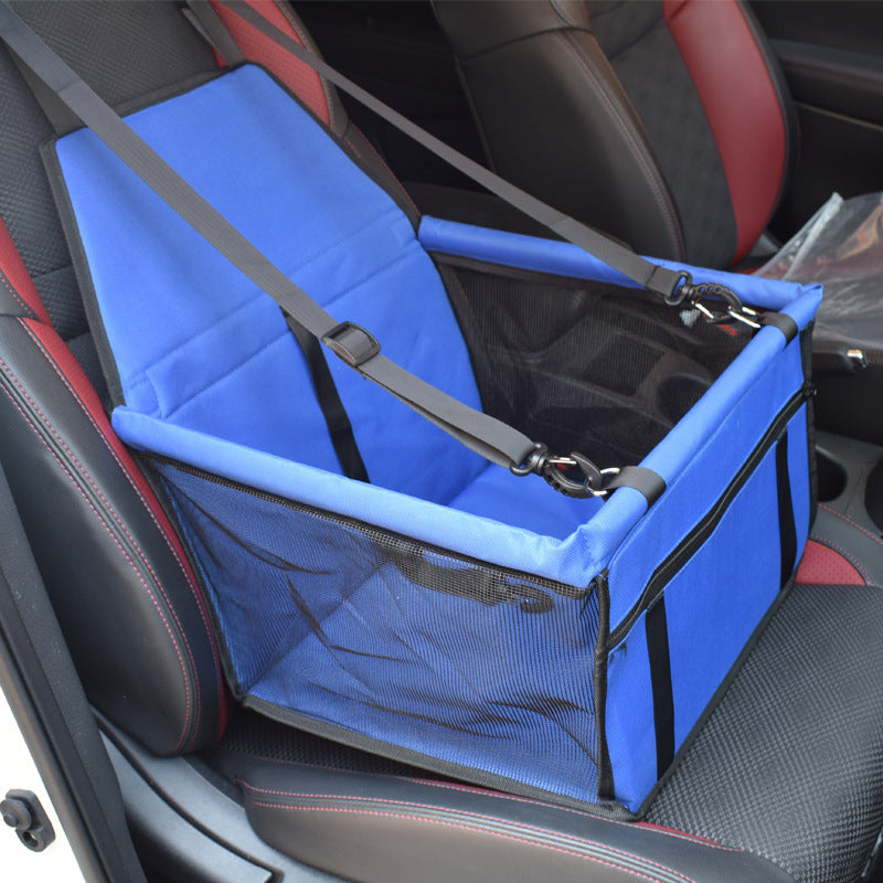 4D Pet Car Seat Mat – Travel Carrier with Safety Leash & Pocket – grooming kit