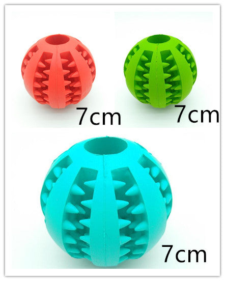 Silicone Dog Treat Ball – Chew Toy & Teeth Cleaning Dispenser
