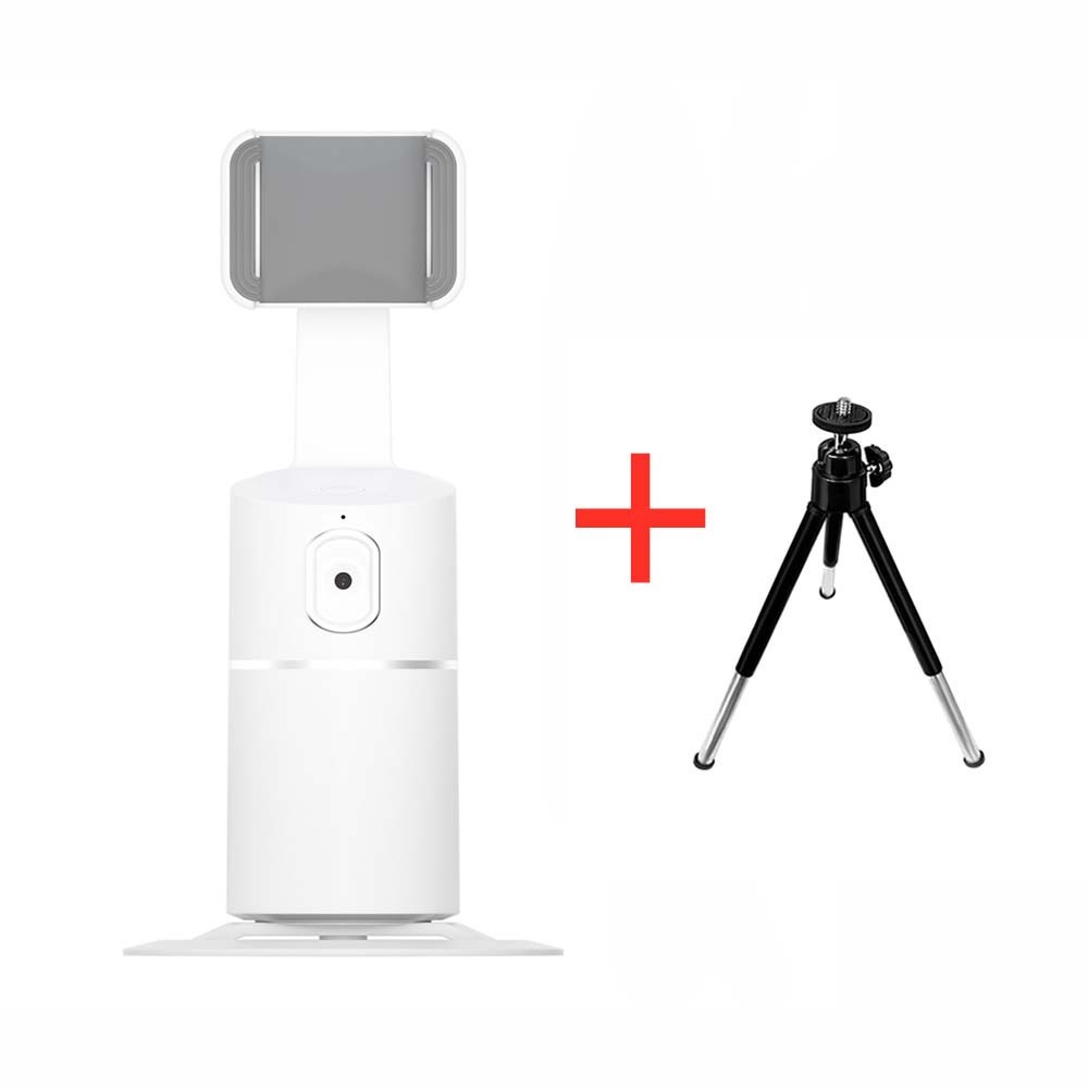 AI Face Tracking Phone Mount – 360° Auto-Tracking Stand for Live Streaming & Vlogging