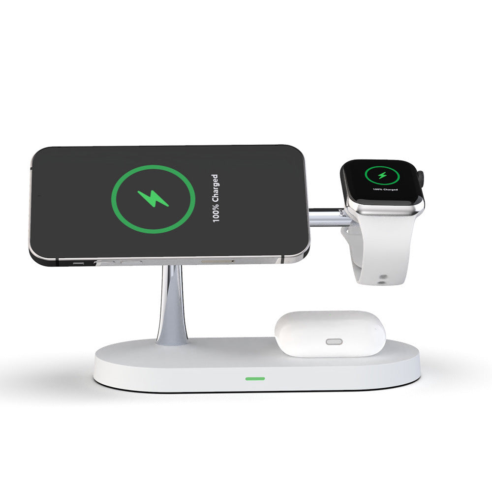5-in-1 Magnetic Wireless Charging Station with Touch-Control Night Light – MagSafe-Compatible – power-bank
