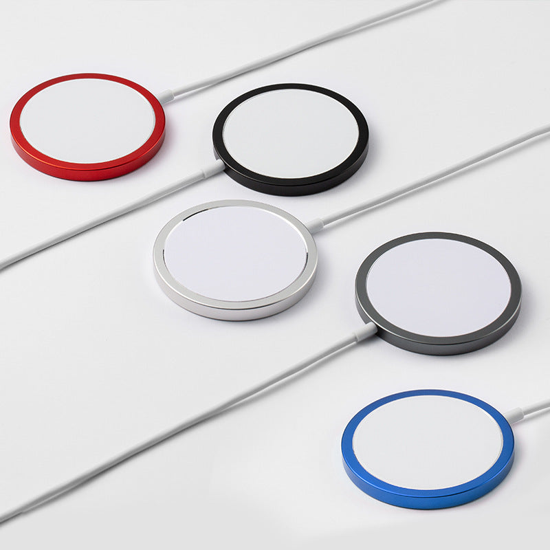 MagSafe-Compatible Metal Magnetic Wireless Charger – 9V/2A Fast Charging for iPhone