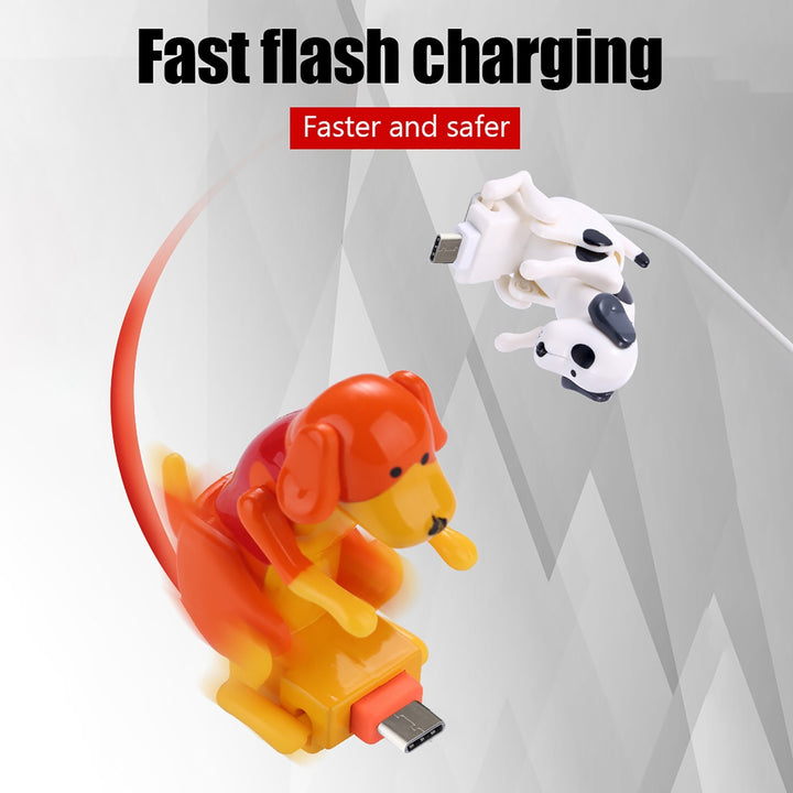 Cute Puppy USB Charging Cable – 2-in-1 Fast Charge & Data Transfer – car-accessory