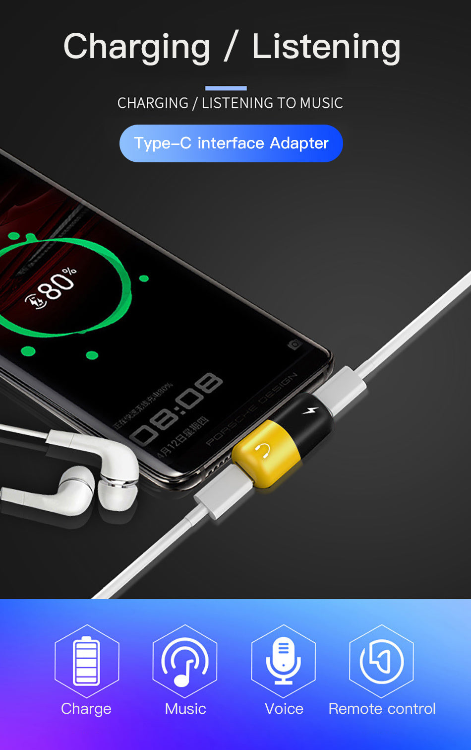 3.5mm Dual Audio Splitter Adapter for Android – Share Music & Calls Anywhere – tech-gadget