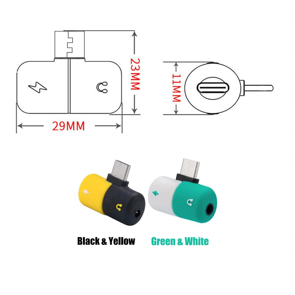 3.5mm Dual Audio Splitter Adapter for Android – Share Music & Calls Anywhere – tech-gadget