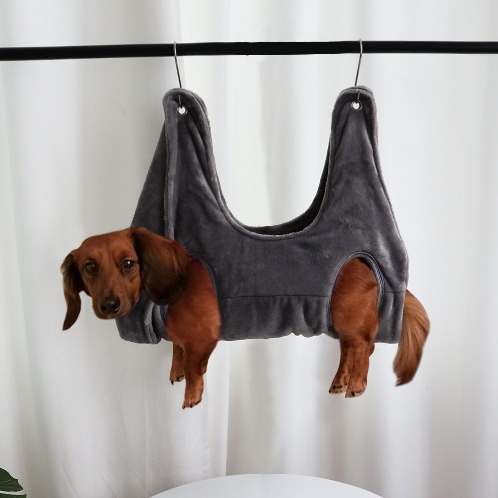 Pet Grooming Hammock Assistant – Safe Suspension Support for Nail Clipping & Baths