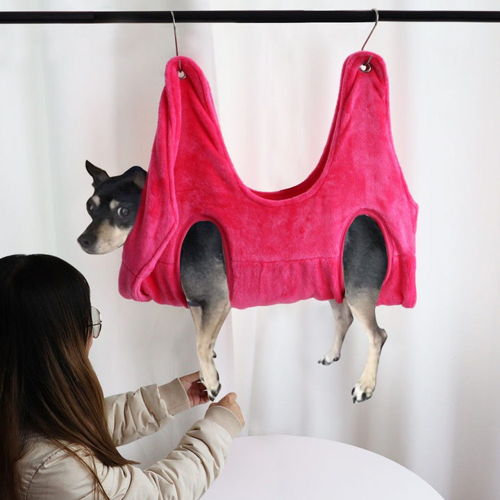 Pet Grooming Hammock Assistant – Safe Suspension Support for Nail Clipping & Baths – grooming kit