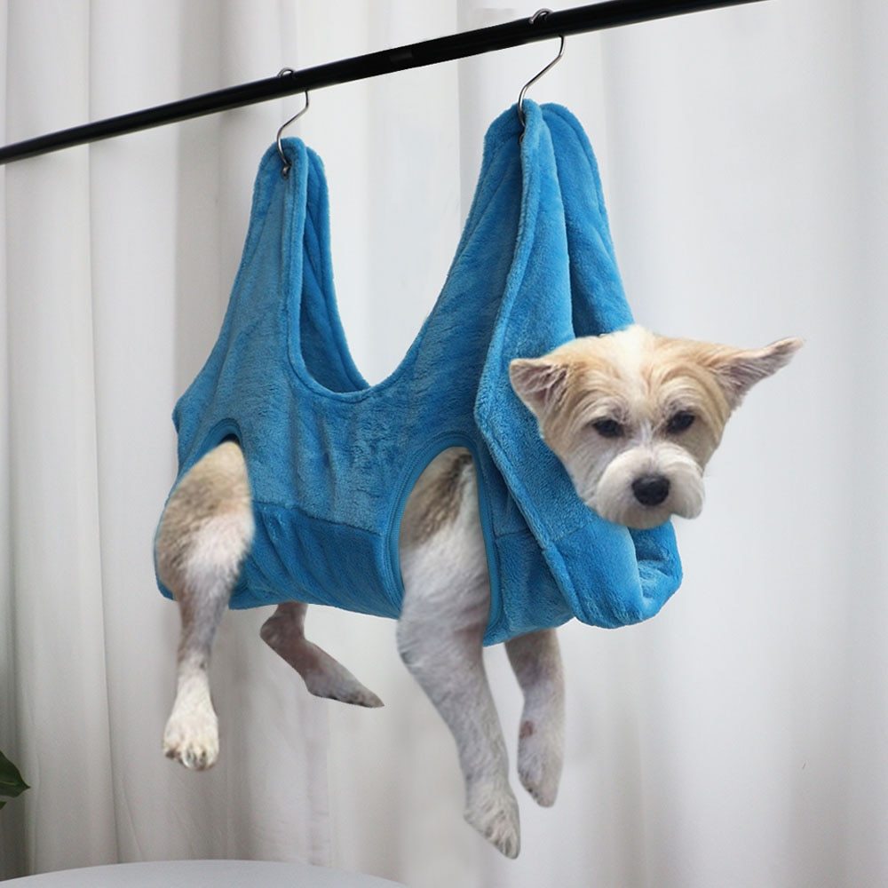 Pet Grooming Hammock Assistant – Safe Suspension Support for Nail Clipping & Baths