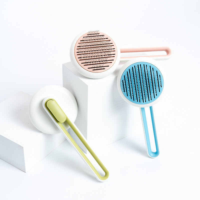 Self-Cleaning Pet Comb – One-Click Hair Removal Brush for Dogs & Cats