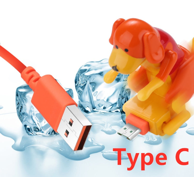 Cute Puppy USB Charging Cable – 2-in-1 Fast Charge & Data Transfer – car-accessory