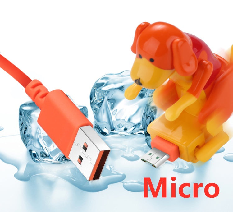 Cute Puppy USB Charging Cable – 2-in-1 Fast Charge & Data Transfer – car-accessory