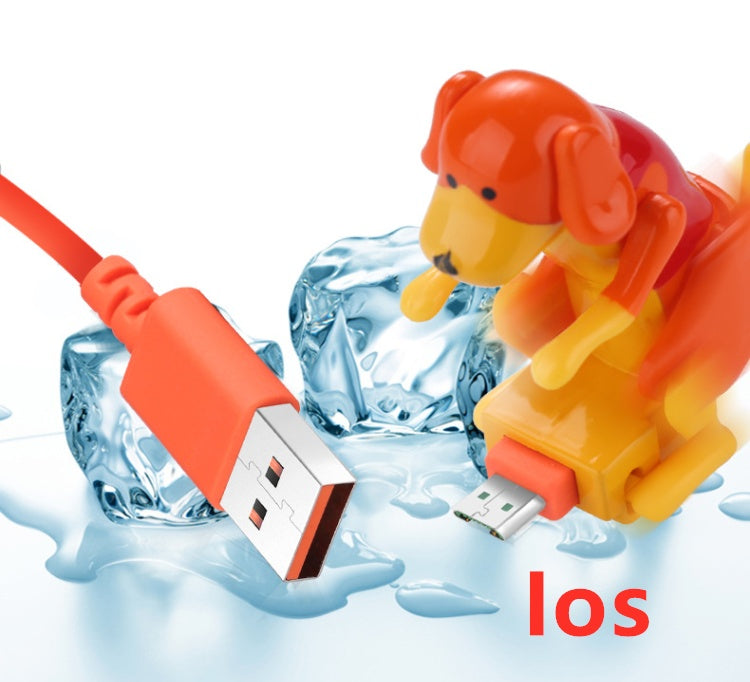 Cute Puppy USB Charging Cable – 2-in-1 Fast Charge & Data Transfer – car-accessory