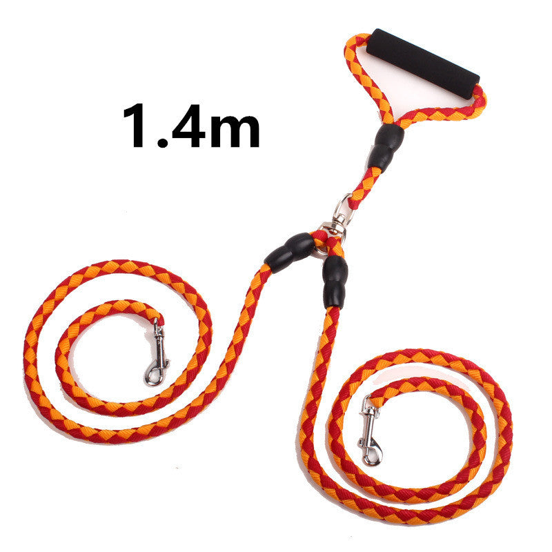 Heavy Duty Reflective Dog Leash – Climbing Rope, Padded Handle (1.3m / 1.4m)