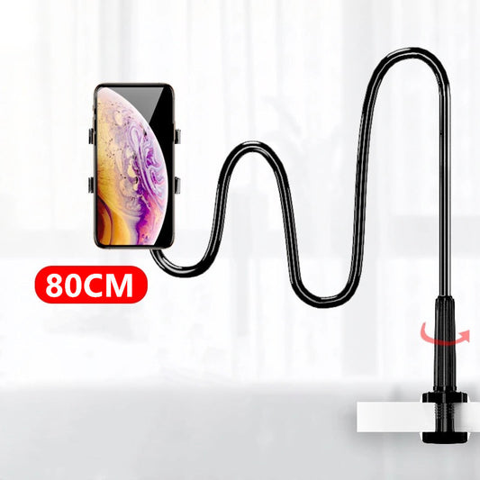 Adjustable Bedside Phone Holder – Flexible Memory Alloy Arm, Hands-Free Mount | Universal Clip for Bed, Desk – phone-stand