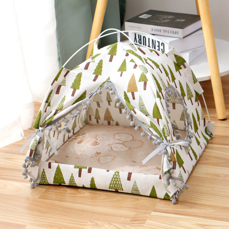 Portable Waterproof Pet Tent Bed – Foldable Outdoor Shelter for Cats & Small Dogs