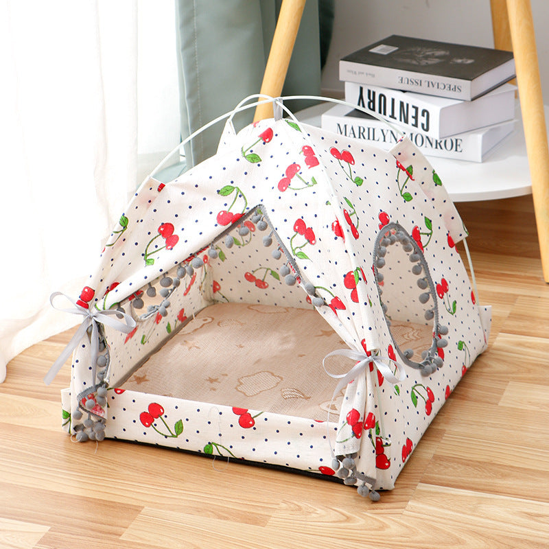 Portable Waterproof Pet Tent Bed – Foldable Outdoor Shelter for Cats & Small Dogs
