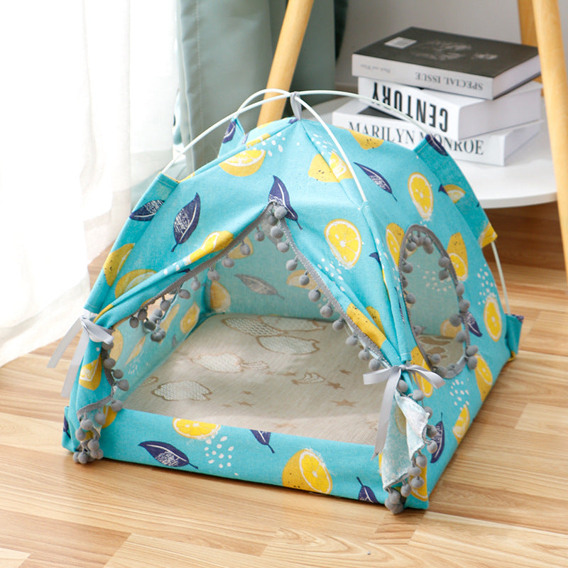 Portable Waterproof Pet Tent Bed – Foldable Outdoor Shelter for Cats & Small Dogs