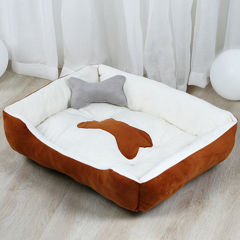 Cozy Fabric Dog Bed – Soft, Durable & Washable Pet Mat