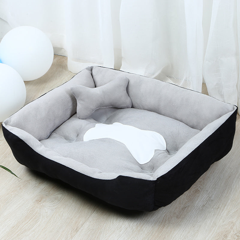 Cozy Fabric Dog Bed – Soft, Durable & Washable Pet Mat