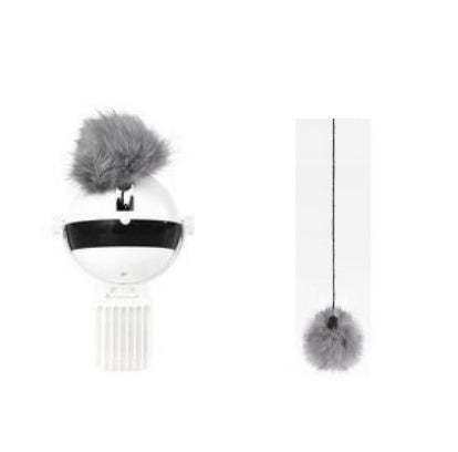 Electric Cat Toy Ball with Fur & Rope – Self-Moving Chase Toy