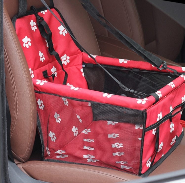 4D Pet Car Seat Mat – Travel Carrier with Safety Leash & Pocket – grooming kit