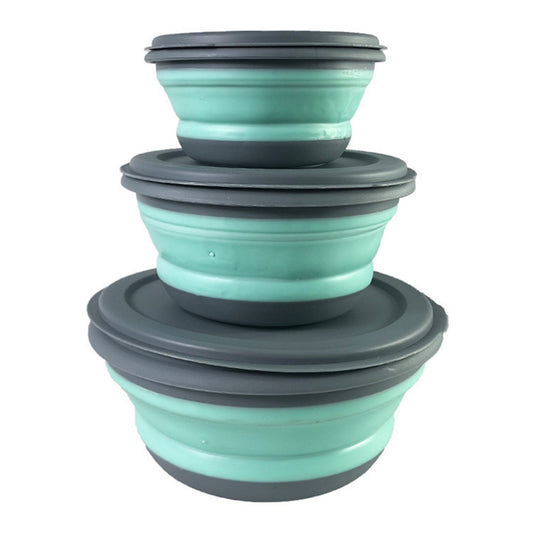 3-Piece Collapsible Pet Bowl Set – Portable Food & Water Bowls for Travel – grooming kit