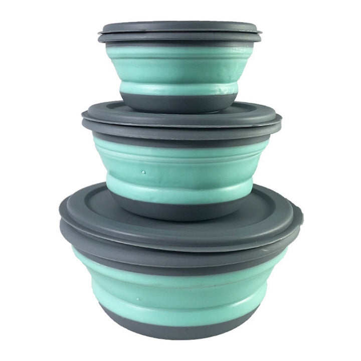 3-Piece Collapsible Pet Bowl Set – Portable Food & Water Bowls for Travel – grooming kit