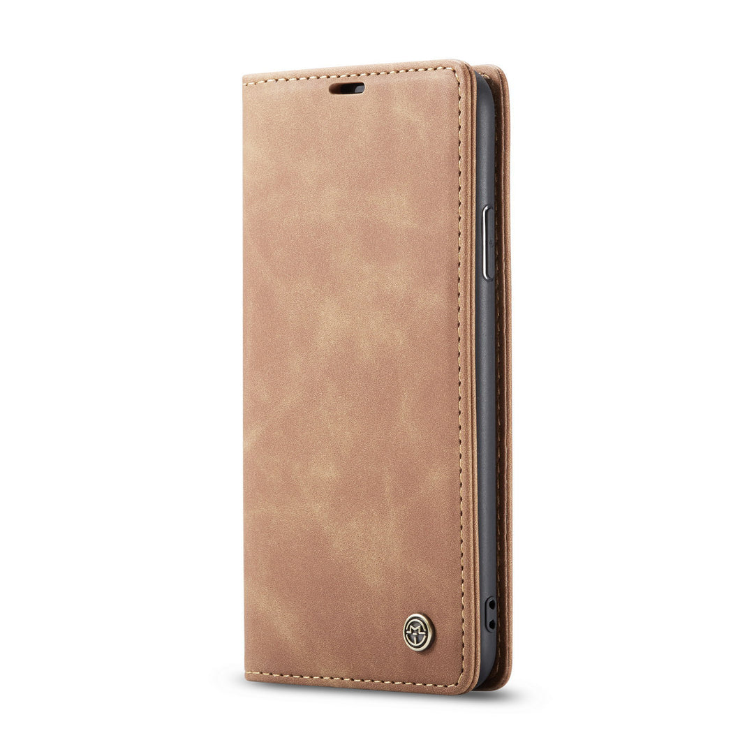 Caseme Vintage Flip Wallet iPhone Case – Soft Leather Cover with Card Holder