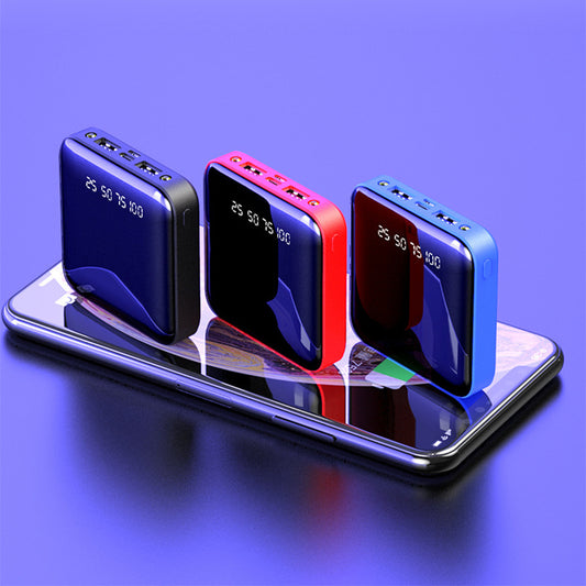 Mini 20000mAh Portable Power Bank – Mirror Design with Digital Display - JEFF's Favorite Picks