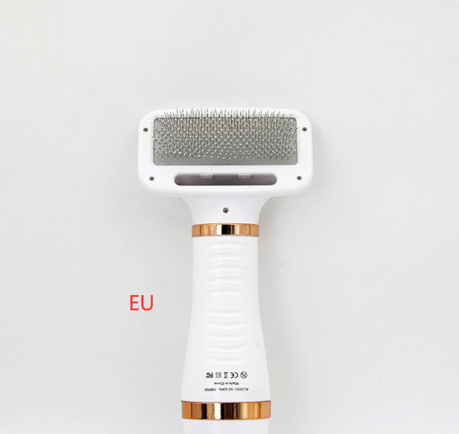 2-in-1 Pet Hair Dryer & Grooming Comb – Quiet Dryer with Safe Heat for Dogs & Cats – grooming kit