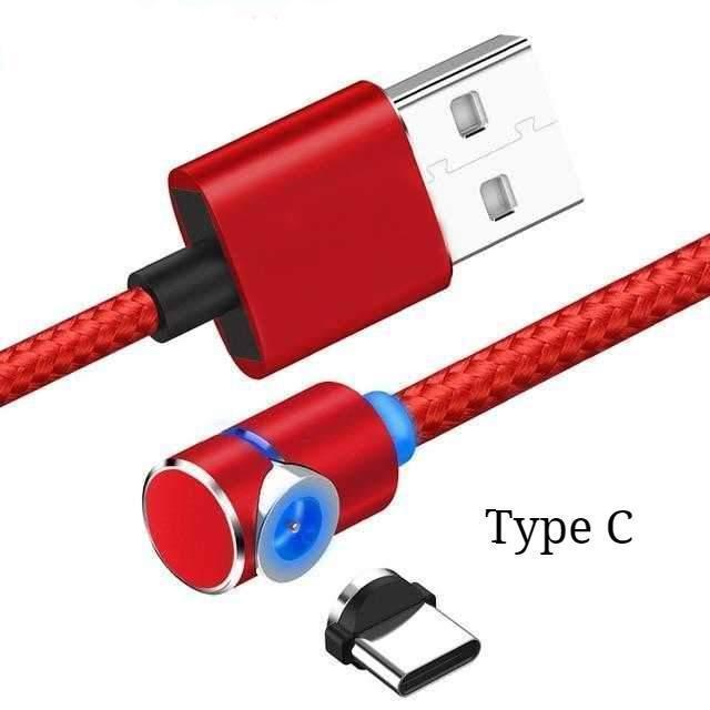 360° Magnetic Charging Cable – Fast Charge with LED for iPhone, Android & Type-C – car-accessory