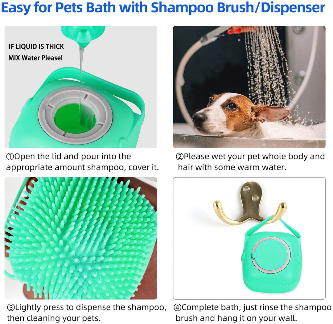 Silicone Scrubber with Built-In Soap Dispenser – 2-in-1 Body Brush & Massager