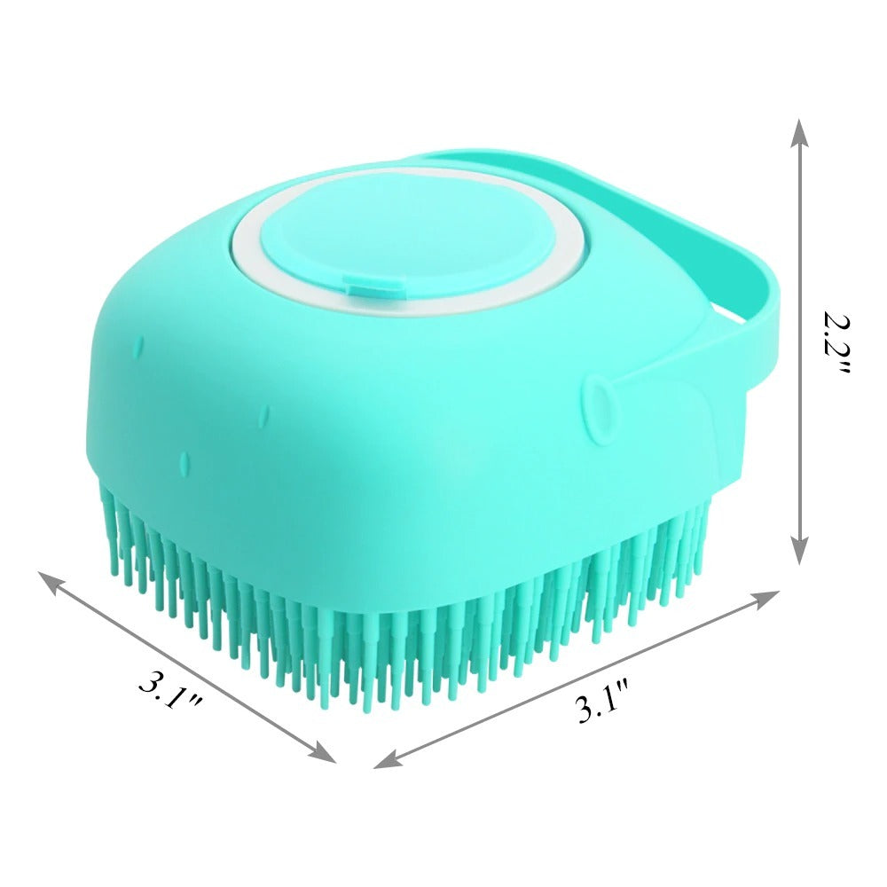 Silicone Scrubber with Built-In Soap Dispenser – 2-in-1 Body Brush & Massager