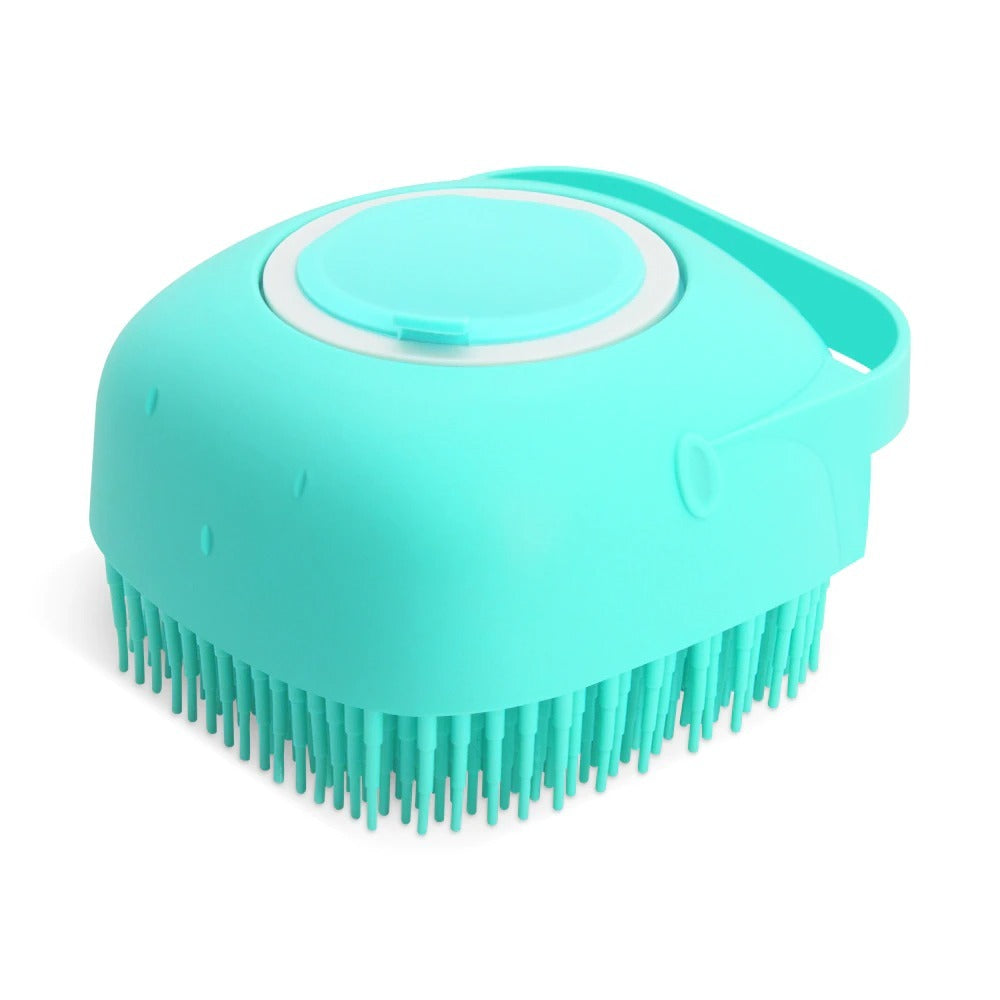 Silicone Scrubber with Built-In Soap Dispenser – 2-in-1 Body Brush & Massager