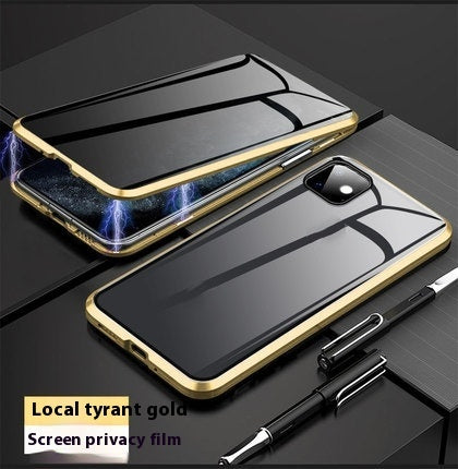Magnetic Privacy Glass iPhone Case – 360° Anti-Peep Full Protection for iPhone XR