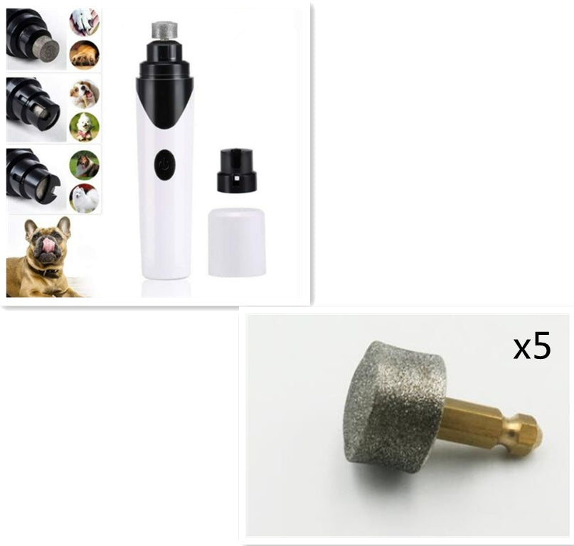 USB Pet Nail Grinder – Quiet, Safe, Rechargeable Grooming Tool for Cats & Dogs