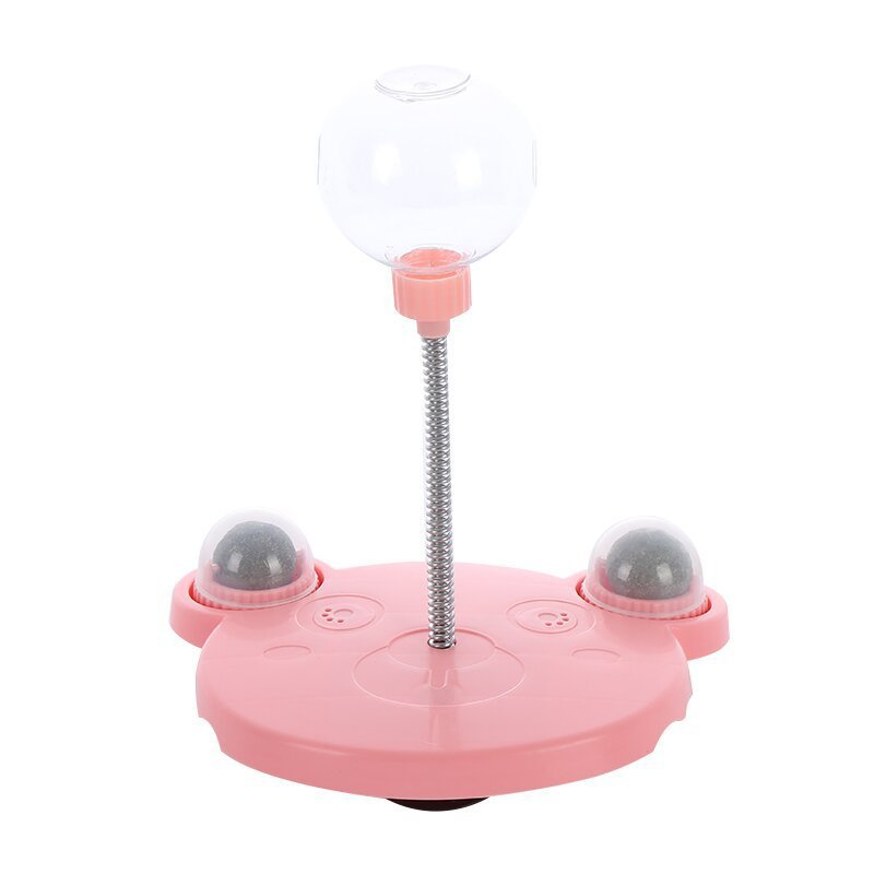 Interactive Toy Feeder for Cats & Dogs – Suction Base with Mint Ball Treat Compartments