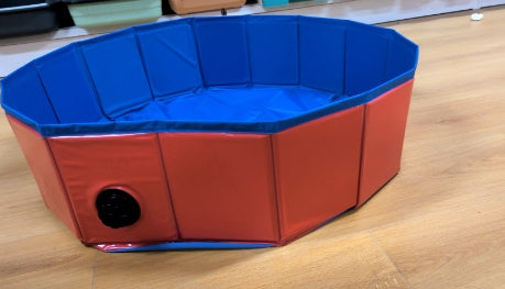 Durable Foldable Dog Swimming Pool – Portable Non-Slip Pet Bath & Kiddie Pool