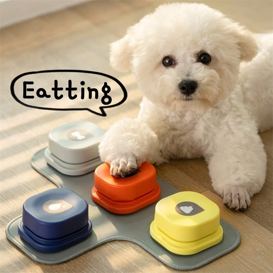 Pet Talking Button – Recordable Communication Device for Dogs & Cats – grooming kit