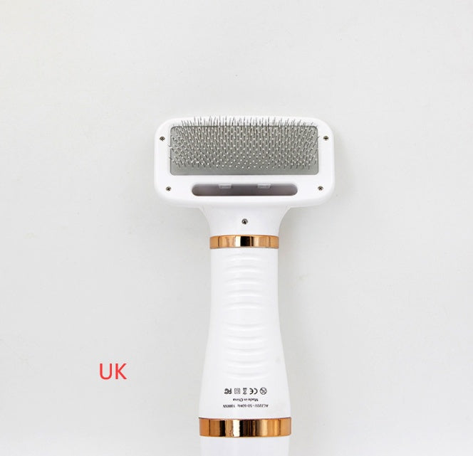 2-in-1 Pet Hair Dryer & Grooming Comb – Quiet Dryer with Safe Heat for Dogs & Cats – grooming kit