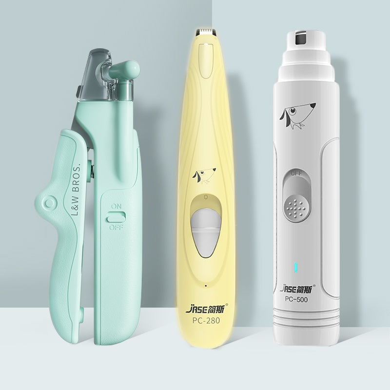 LED Pet Nail Clipper with Nail File & Collector – Safe Grooming for Cats & Dogs