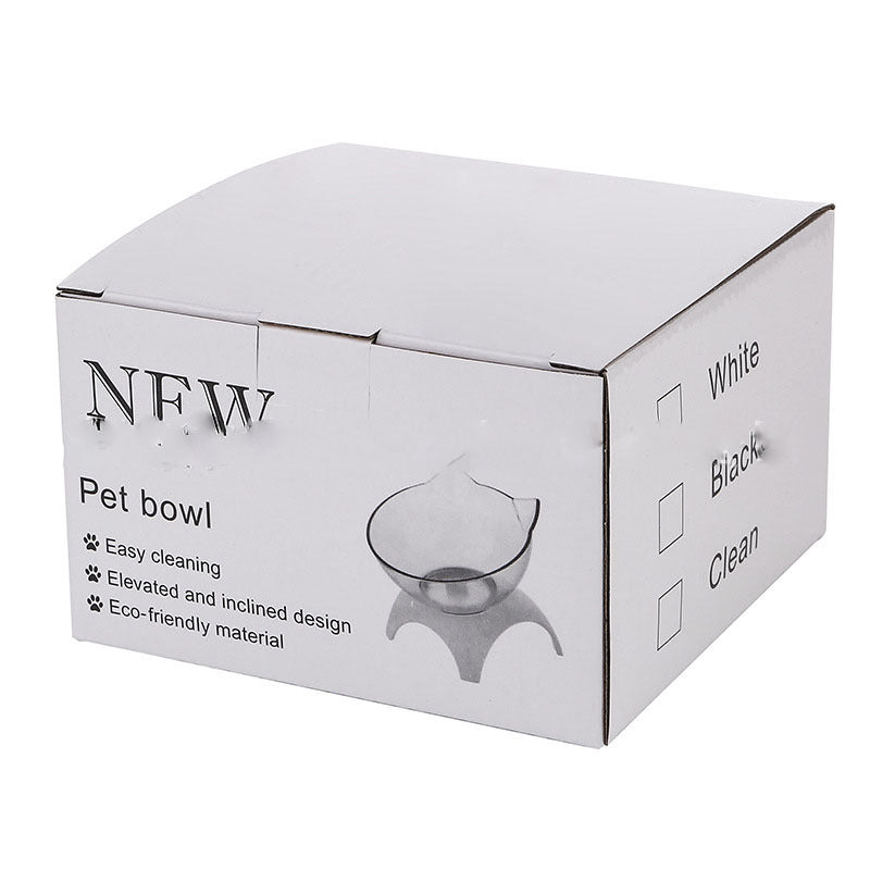 15° Tilted Cat Double Bowl – Ergonomic Elevated Feeder for Cats & Small Dogs – grooming kit