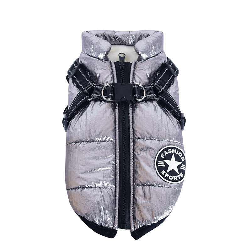 Waterproof Cotton Dog Harness Vest – Stylish Chest Strap (S–2XL)