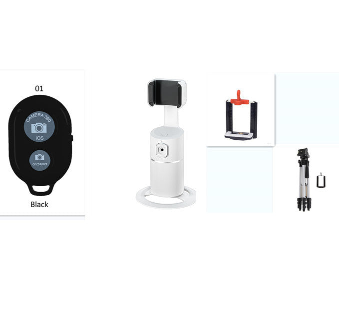 AI Face Tracking Phone Mount – 360° Auto-Tracking Stand for Live Streaming & Vlogging