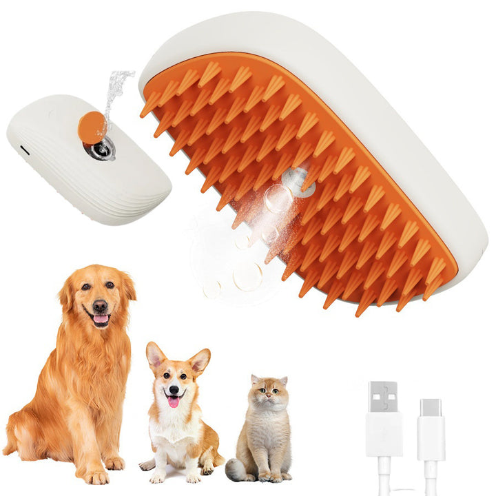 USB Steam Cat Grooming Brush – Soothing & Rechargeable Grooming Tool for Healthy Coats – grooming kit
