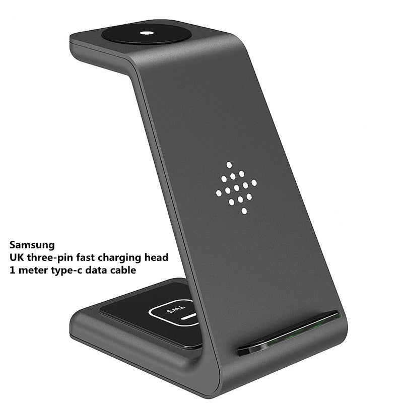 3-in-1 Wireless Charging Station – Phone, Watch & Earbuds Stand – power-bank